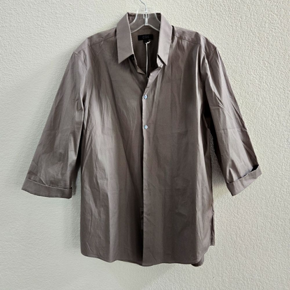 COS men's 3/4 Sleeve shirt size 16 M L